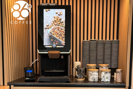 86 Degrees coffee contactless vending